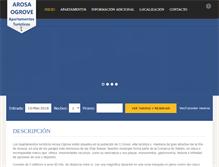 Tablet Screenshot of apartamentosarosaogrove.com